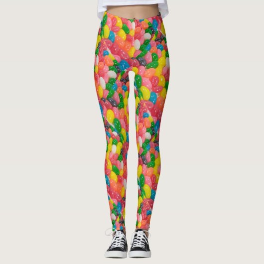 Leggings Les guêtres des femmes de Pâques de sucrerie de (Devant)