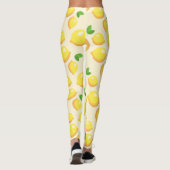 Leggings Les guêtres des femmes d'impression de citron (Dos)