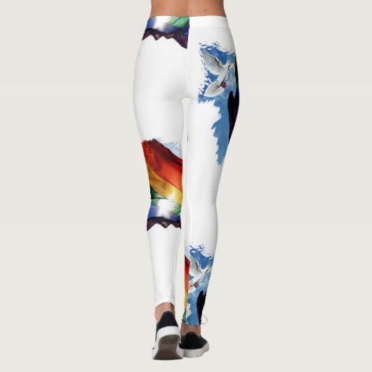 Leggings Les guêtres des femmes faites sur commande (Dos)