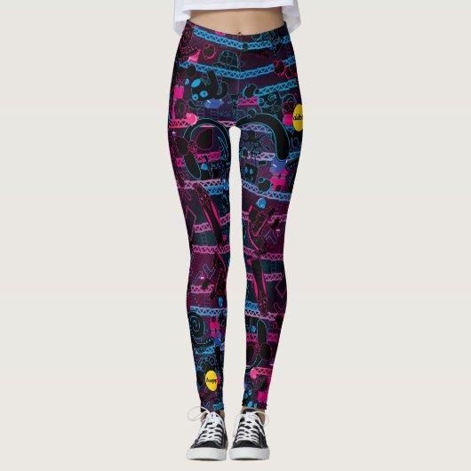 Leggings Les guêtres des femmes modelées par arcade (Devant)