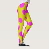 Leggings Les guêtres des femmes roses de pois (Droite)