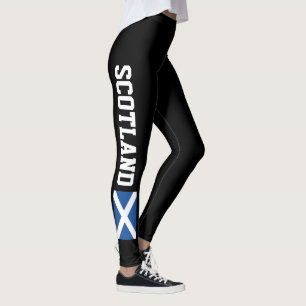 Leggings Les guêtres écossaises de drapeau pour la forme