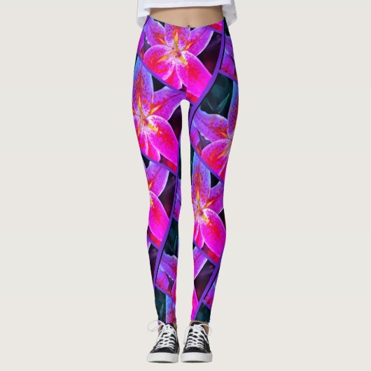 Leggings Les guêtres faites sur commande des femmes, motif (Devant)