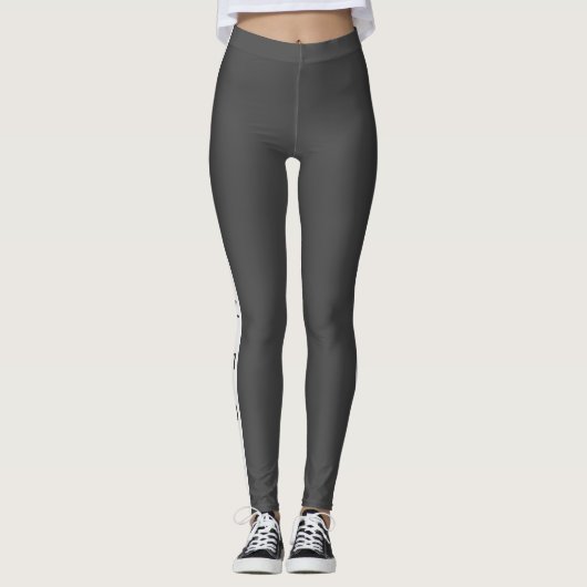 Leggings Les guêtres grises de forme physique pour des (Devant)