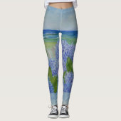 Leggings Les Hydrangées En Bord De Mer (Devant)