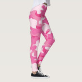 Leggings Les jambes de camouflage rose dames (Droite)