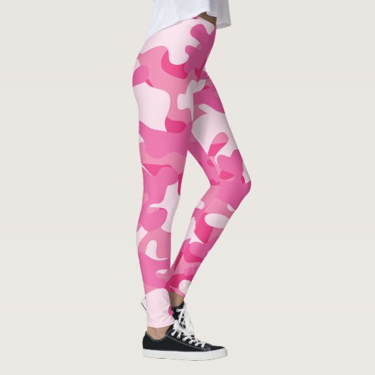 Leggings Les jambes de camouflage rose dames (Droite)
