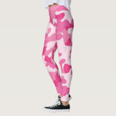 Leggings Les jambes de camouflage rose dames (Gauche)