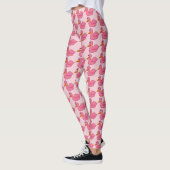 Leggings Les Jambes de Canards Roses (Gauche)