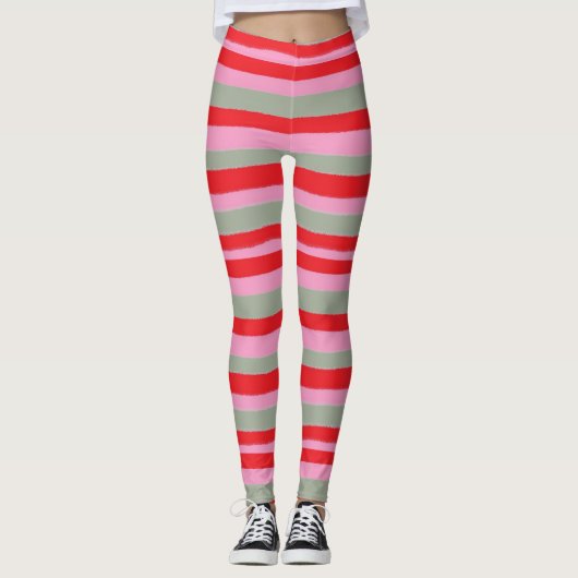 Leggings Les jambes de Noël des femmes (Devant)