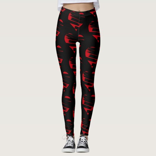 Leggings Les Jambes de Saint-Valentin (Devant)