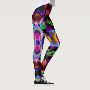 Leggings Les Jambes des femmes aux couleurs vives et aux pa