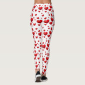 Leggings Les jambes des femmes - Coeurs de Saint-Valentin (Dos)