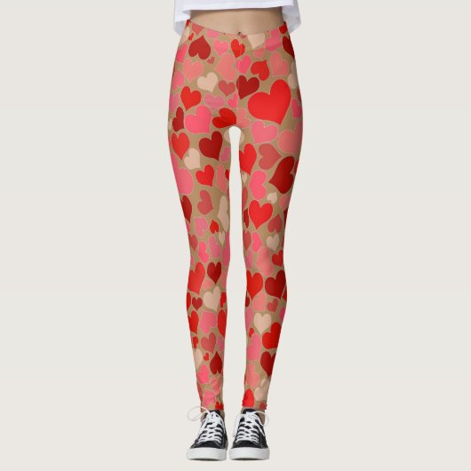 Leggings Les jambes des femmes de coeur (Devant)