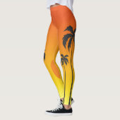 Leggings Les jambes des femmes du coucher du soleil (Gauche)