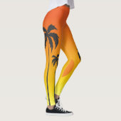 Leggings Les jambes des femmes du coucher du soleil (Droite)