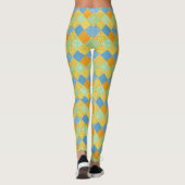 Leggings Les jonquilles d'or Faux Patchwork à Customiser (Dos)