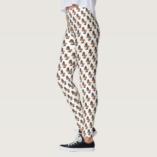 Leggings Les Joueurs De Basketball Numéro Un Avec Basketbal