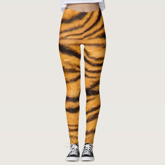 Leggings Les légendes de la fourrure rayée de tigres amusan (Devant)