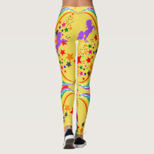Leggings Les Legs Unicorn Arc-en-ciel personnalisent les pa