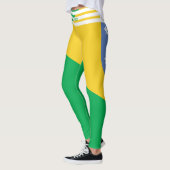 LEGGINGS LES LÉGUMES DU DRAPEAU BRÉSIL ONT UN ACD (Gauche)