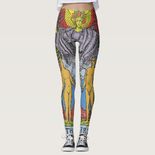 Leggings Les Lovers Tarot Card Tarots Lecture
