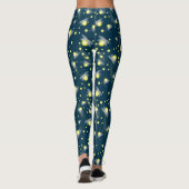 Leggings Les lucioles éthérées à la Motif de nuit (Dos)