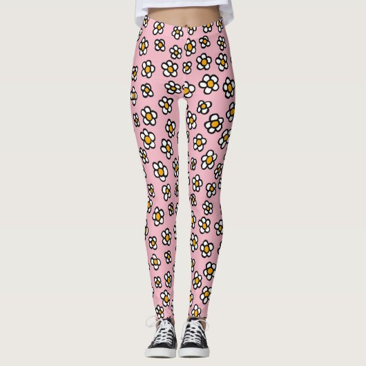 Leggings Les Marguerites de Dillon (Devant)