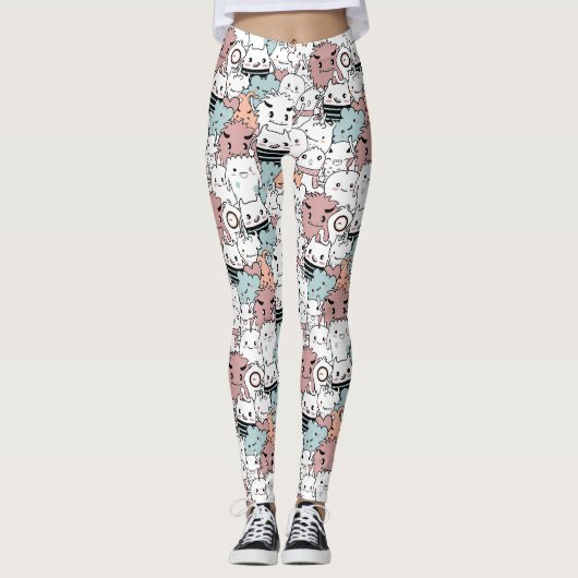 Leggings Les monstres adorables (Devant)