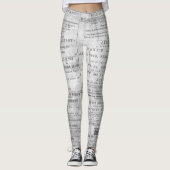 Leggings Les nouvelles de journal impriment le carreau (Devant)