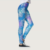 Leggings Les oodles de flocons de neige sur Arrière - plan  (Droite)