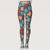 Leggings Les papillons Doodle (Devant)