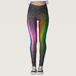 Leggings Les parties scintillantes colorées miroitent des