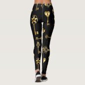 Leggings Les Patters de Seamless avec Golden Keys (Dos)