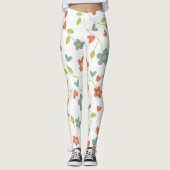 Leggings Les pattes florales pour femmes (Devant)