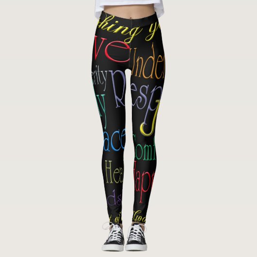 Leggings Les pattes positives des femmes (Devant)