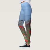 Leggings Les pavots et l'océan (Gauche)