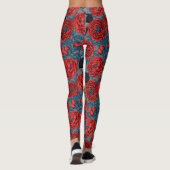 Leggings Les pivoines et les brunes (Dos)