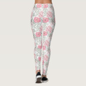 Leggings Les pivoines roses (Dos)