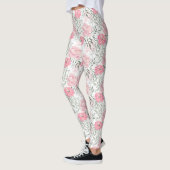 Leggings Les pivoines roses (Gauche)