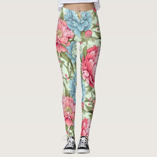 Leggings Les pivoines taïwanaises (Devant)