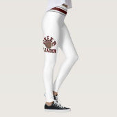 Leggings Les pom-pom-pom girls Maroon et White (Droite)