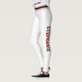 Leggings Les pom-pom-pom girls Maroon et White (Gauche)