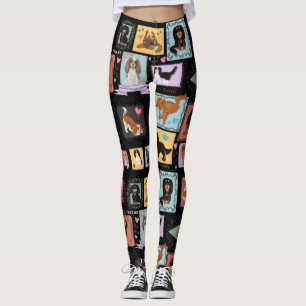 Leggings Les quatre Cavalier King Charles Spaniels