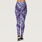 Leggings Les rayures de Chrissy dans le pourpre (Dos)