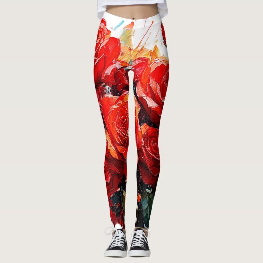 Leggings - Les Roses Rouges (Devant)