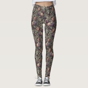 Leggings Les sociétés secrètes fleurissent dans les spirale