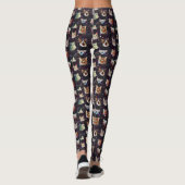 Leggings Les têtes de chats dans l'espace extra-atmosphériq (Dos)