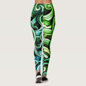 Leggings Les torrents d'énergie verte (Dos)
