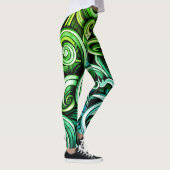 Leggings Les torrents d'énergie verte (Droite)